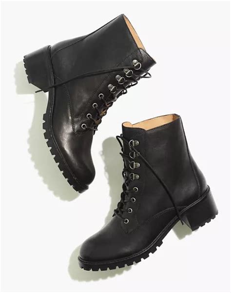 madewell black boots|madewell combat boots.